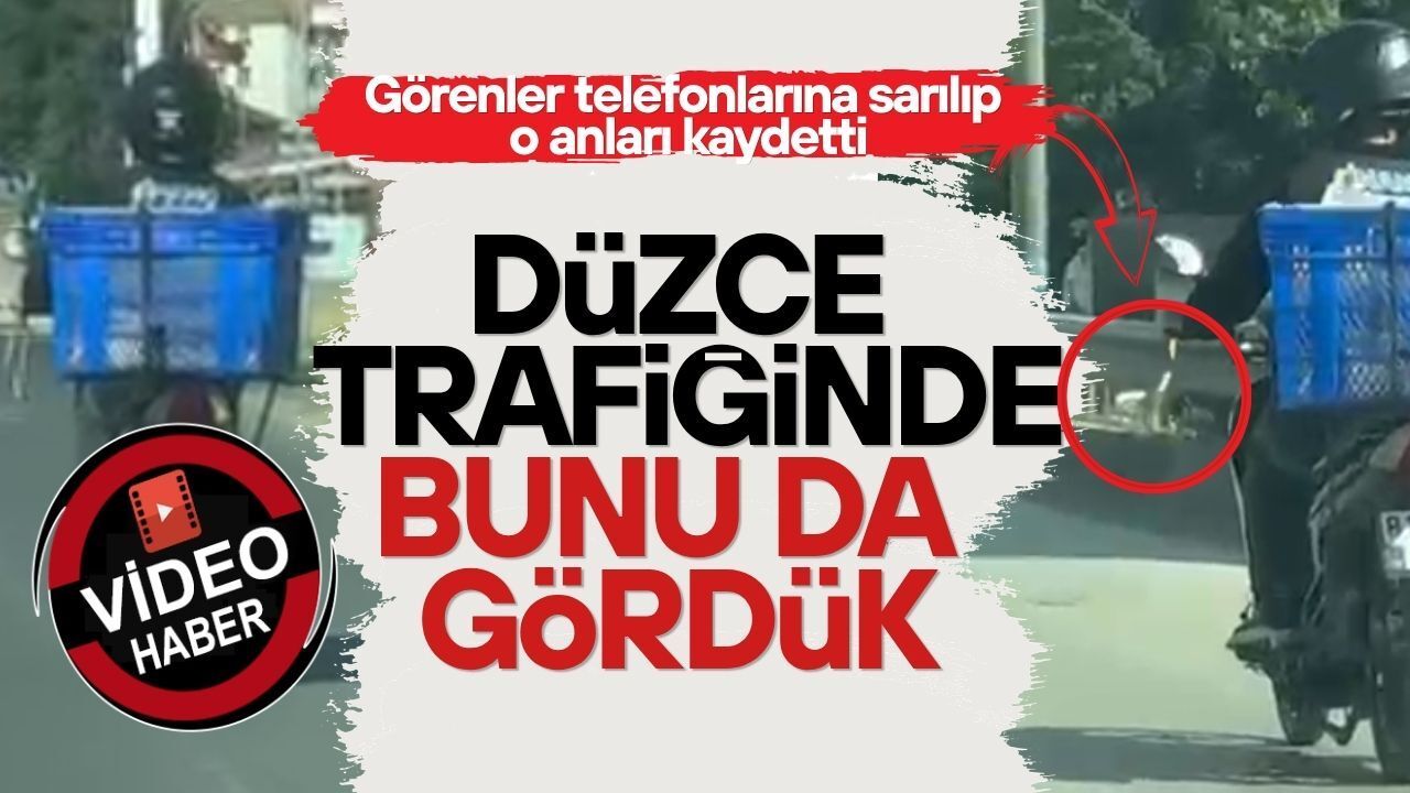 DÜZCE'DE YILANLI MOTOSİKLET YOLCULUĞU