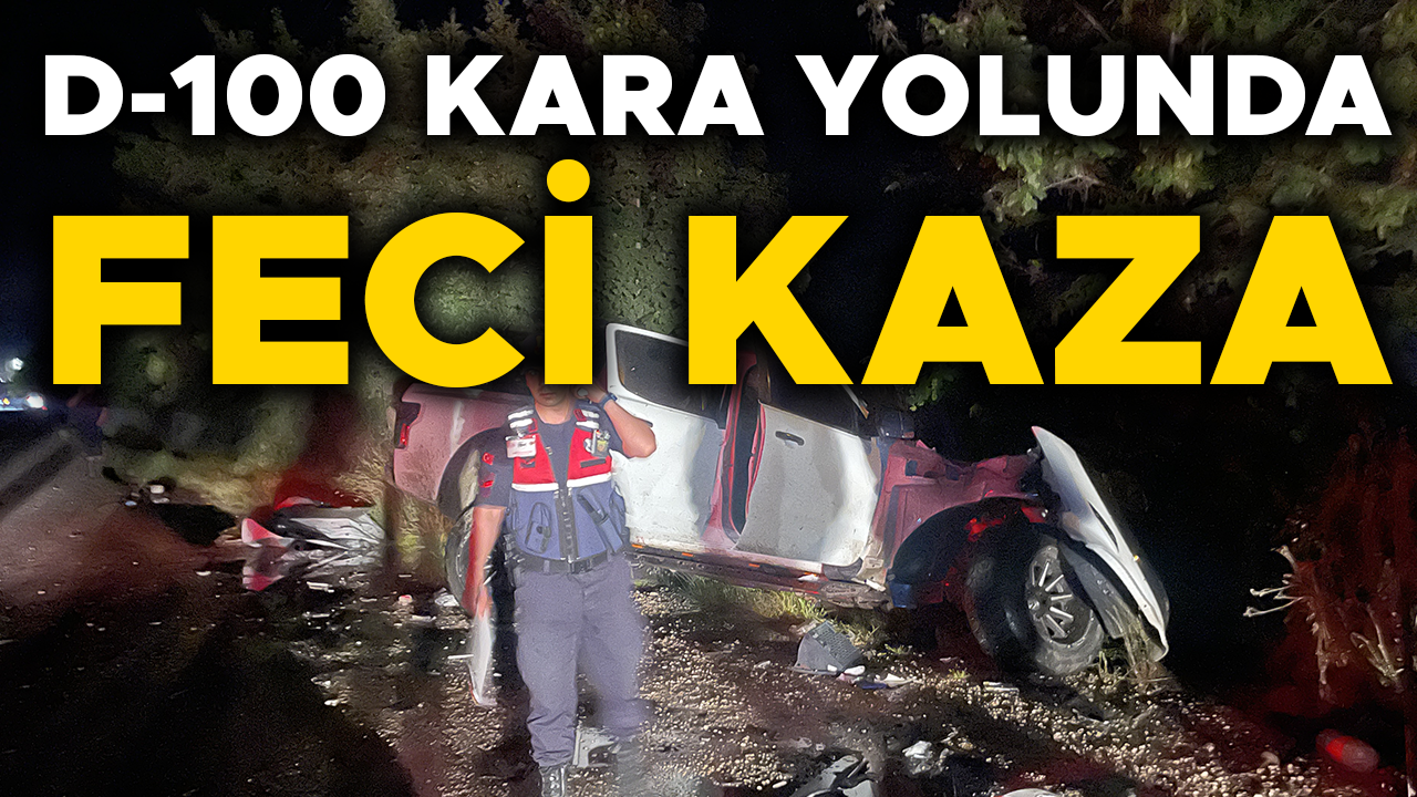 KAMYONET TIRA ÇARPTI: 3 YARALI