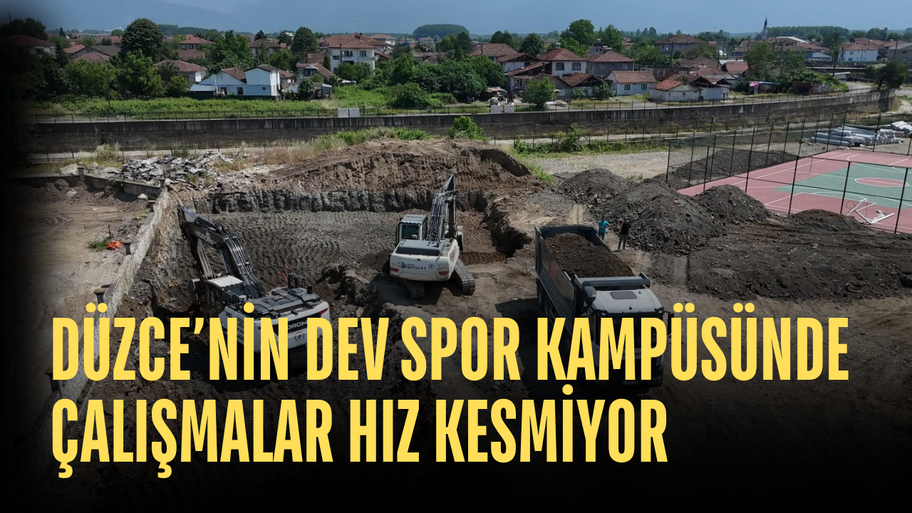 19 MAYIS SPOR KAMPÜSÜ'NDE KAPALI SPOR SALONU İÇİN İLK KAZMA 