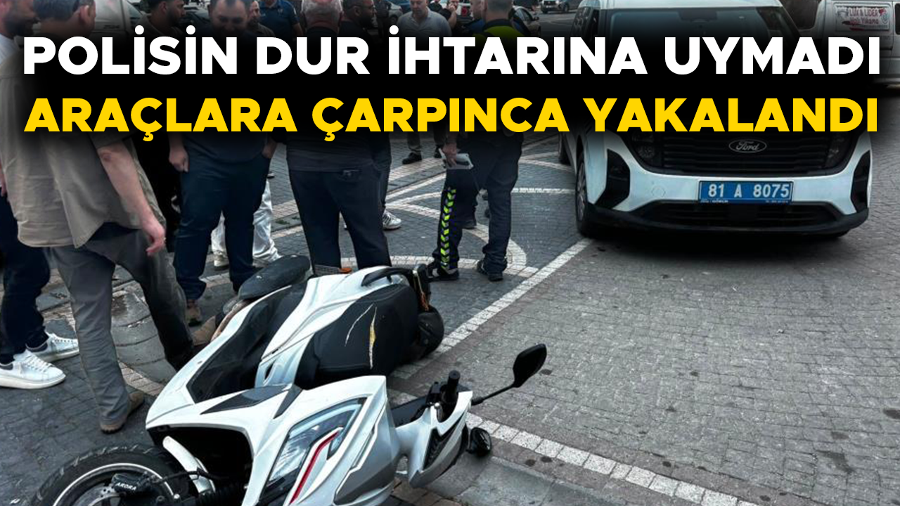 POLİSLE TARTIŞAN MOTOSİKLET SÜRÜCÜSÜ GÖZALTINA ALINDI