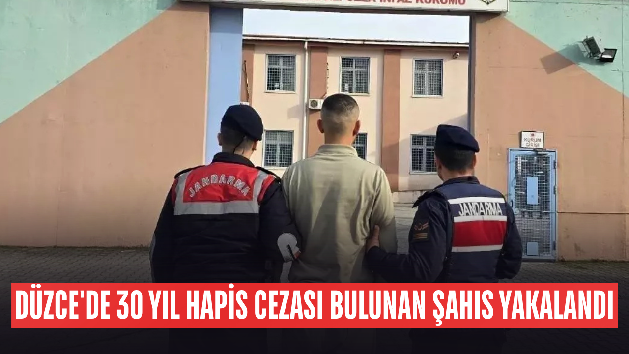 ÇİLİMLİ'DE YAKALANAN HÜKÜMLÜ CEZAEVİNE GÖNDERİLDİ