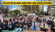 FİLİSTİN’E BİR DESTEK DE DÜZCE’DEN SLOGANLAR ATILDI