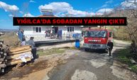 YIĞILCA’DA SOBADAN YANGIN ÇIKTI