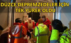 DÜZCE’DEN GİDEN EKİPLER YARALARIN SARILMASI İÇİN ÇALIŞIYOR