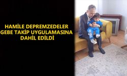 YASİN YILMAZ HAMİLE DEPREMZEDEYİ ZİYARET ETTİ