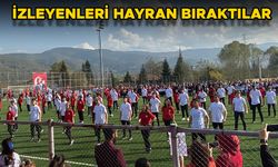 KAYNAŞLI ANADOLU LİSESİ ÖĞRENCİLERDEN 100 ZEYBEK GÖSTERİSİ