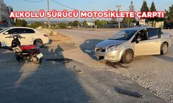 MOTOSİKLET SÜRÜCÜSÜ YARALANDI