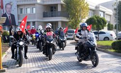 300 MOTOSİKLETLİ ŞEHİR TURU YAPTI