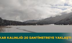 GÖLÜN YÜZEYİ BUZ TUTTU