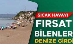 AKÇAKOCA SAHİLLERİNDE HAFTA SONU YOĞUNLUĞU