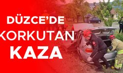 KANALA UÇAN OTOMOBİLDEKİ 3 KİŞİ YARALANDI
