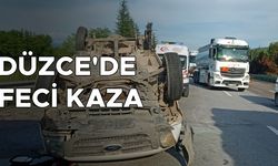 TAKLA ATAN KAMYONETTEKİ 1'İ AĞIR, 3 KİŞİ YARALANDI...