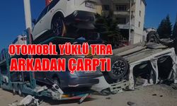 TAKLA ATAN ARAÇTAKİ SÜRÜCÜ KAZAYI BURNU BİLE KANAMADAN ATLATTI