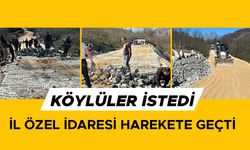 KİLİT PARKE ÇALIŞMALARI KÖYLÜLERİN DE DESTEĞİ İLE KISA SÜREDE TAMAMLANDI