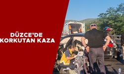 ÖNCE KAMYONA SONRA BARİYERE ÇARPTI: 5 YARALI