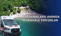 DÜZCE'DE 7 KİŞİ BOĞULMA TEHLİKESİ ATLATTI