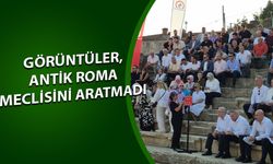 DÜZCE BELEDİYE MECLİSİ 2 BİN YILLIK ANTİK TİYATRO BASAMAKLARINDA TOPLANDI