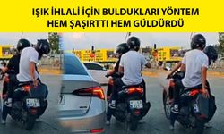 IŞIK İHLALİ GÖRÜNTÜLERİ GÜLDÜREN SÜRÜCÜYE 2 BİN 168 LİRA CEZA
