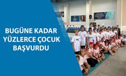 DÜZCE’DE ÇOK SAYIDA ÇOCUK YÜZME EĞİTİMİ ALIYOR
