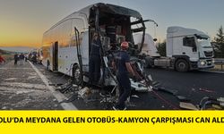 TEM’DE YOLCU OTOBÜSÜ İLE SOĞAN YÜKLÜ KAMYON ÇARPIŞTI: 1 ÖLÜ, 10 YARALI