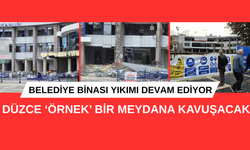 BELEDİYE BİNASI YIKIMI DEVAM EDİYOR