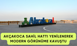 AKÇAKOCA SAHİL HATTI YENİLENEREK MODERN GÖRÜNÜME KAVUŞTU