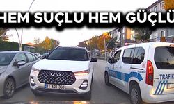 TERS ŞERİDE GİREREK İLERLEDİ