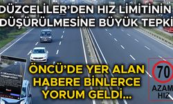DÜZCELİLER TEPKİLERİNİ YORUM YAPARAK DİLE GETİRDİ