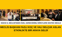 DÜZCE İL MECLİSİ'NDEN ÖZEL GEREKSİNİMLİ BİREYLERE DESTEK MESAJI