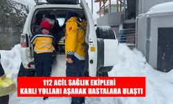 ZORLU HAVA ŞARTLARINDA SAĞLIK HİZMETLERİ KESİNTİSİZ SÜRÜYOR