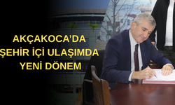 AKÇAKOCA’DA ŞEHİR İÇİ ULAŞIMDA YENİ DÖNEM