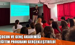 ÇOCUK VE GENÇ AKADEMİSİ EĞİTİM PROGRAMI GERÇEKLEŞTİRİLDİ