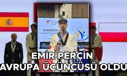 EMİR PERÇİN AVRUPA ÜÇÜNCÜSÜ OLD