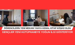 GENÇLER YENİ KÜTÜPHANEYE YOĞUN İLGİ GÖSTERİYOR