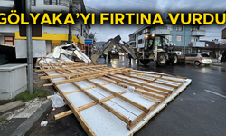 EVLERİN ÇATILARI UÇTU