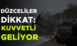 DÜZCE VE ÇEVRESİNDE FIRTINA ETKİLİ OLACAK