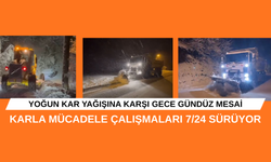 KARLA MÜCADELE ÇALIŞMALARI 7/24 SÜRÜYOR