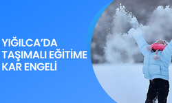 YOĞUN KAR YAĞIŞI YIĞILCA’DA EĞİTİMİ AKSATTI