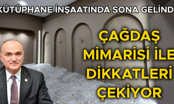 BAŞKAN ÖZLÜ KÜTÜPHANENİN İNŞAATINI ÜSTLENEN İŞ İNSANINA TEŞEKKÜR ETTİ