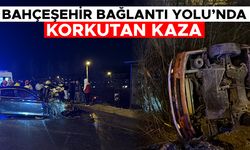 OTOMOBİLLE ÇARPIŞAN HALK OTOBÜSÜ ŞARAMPOLE UÇTU: 5 YARALI