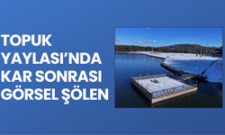 DÜZCE’NİN KAYNAŞLI İLÇESİ'NDE KARLA KAPLANAN YAYLA HAVADAN KAYDA ALINDI