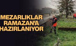 DÜZCE BELEDİYESİ EKİPLERİ MEZARLIKLARDA BAKIM ÇALIŞMASI YAPIYOR