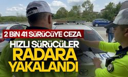 2 BİN 41 SÜRÜCÜYE CEZA