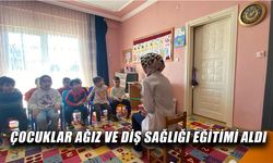 ÇOCUKLAR AĞIZ VE DİŞ SAĞLIĞI EĞİTİMİ ALDI