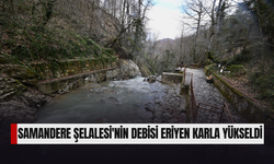 YÜKSELEN SU SEVİYESİYLE ŞELALE ZİYARETÇİLERİN İLGİSİNİ ÇEKİYOR