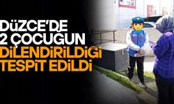2 ÇOCUK DİLENDİRİLİRKEN YAKALANDI