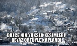 BÖLGEDE KAR MANZARALARI ORTAYA ÇIKTI