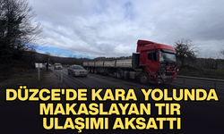 TIR ŞOFÖRÜ KAZAYI HAFİF YARALARLA ATLATTI