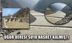 KURAK GEÇEN YAZ MEVSİMİNİN ARDINDAN UĞUR DERESİ UMUT OLDU