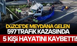 DÜZCE'DE MART AYINDA 197 TRAFİK KAZASI MEYDANA GELDİ